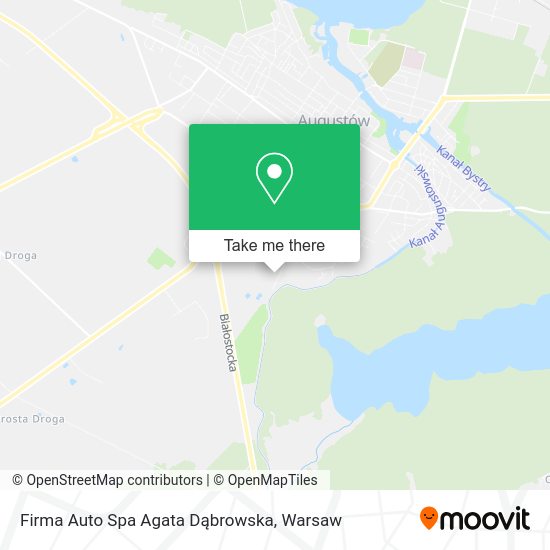 Карта Firma Auto Spa Agata Dąbrowska