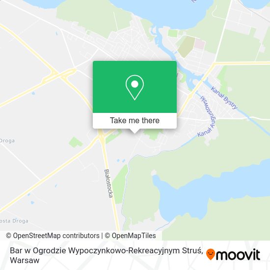 Bar w Ogrodzie Wypoczynkowo-Rekreacyjnym Struś map