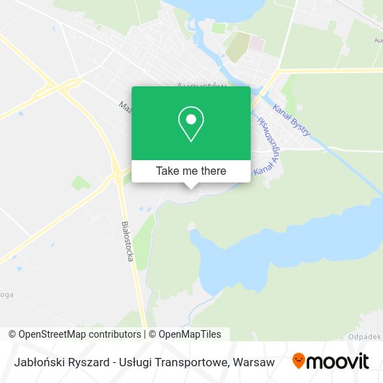 Jabłoński Ryszard - Usługi Transportowe map