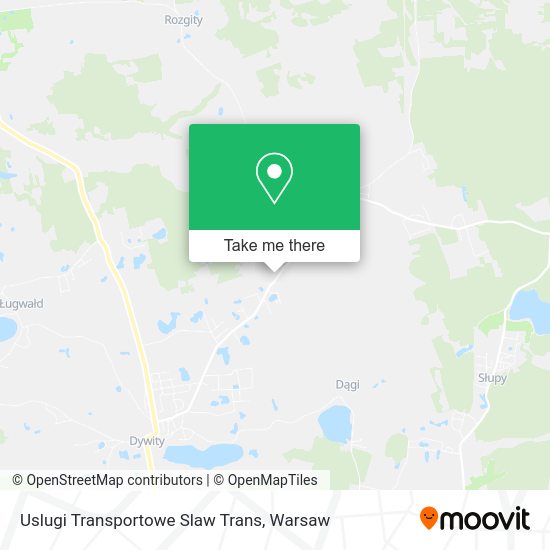 Uslugi Transportowe Slaw Trans map