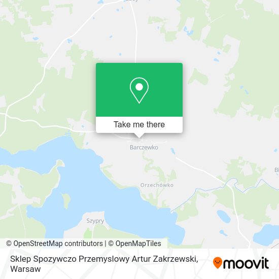 Sklep Spozywczo Przemyslowy Artur Zakrzewski map