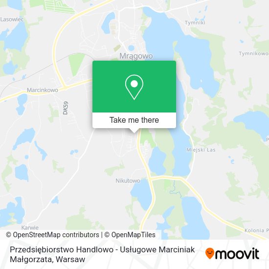 Przedsiębiorstwo Handlowo - Usługowe Marciniak Małgorzata map