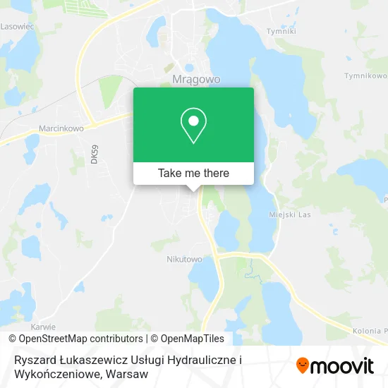 Карта Ryszard Łukaszewicz Usługi Hydrauliczne i Wykończeniowe