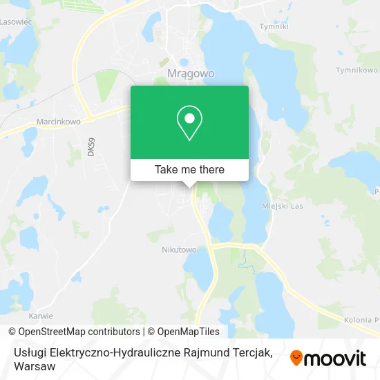 Карта Usługi Elektryczno-Hydrauliczne Rajmund Tercjak
