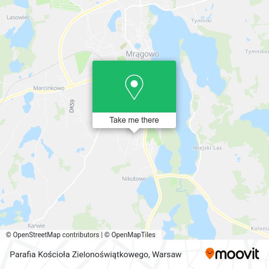 Parafia Kościoła Zielonoświątkowego map