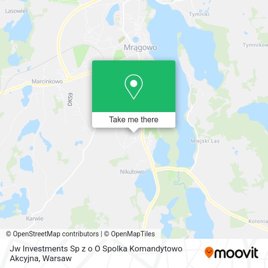 Jw Investments Sp z o O Spolka Komandytowo Akcyjna map