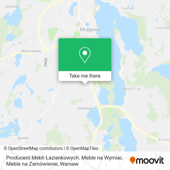 Producent Mebli Łazienkowych. Meble na Wymiar, Meble na Zamówienie map