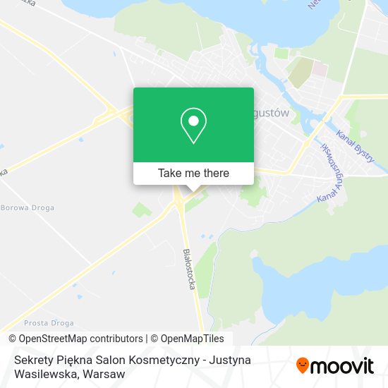 Sekrety Piękna Salon Kosmetyczny - Justyna Wasilewska map