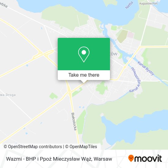 Wazmi - BHP i Ppoż Mieczysław Wąż map