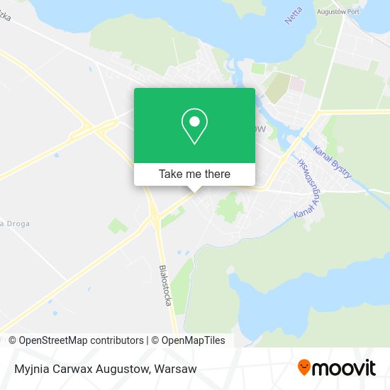 Myjnia Carwax Augustow map