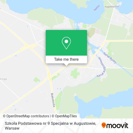 Szkoła Podstawowa nr 9 Specjalna w Augustowie map