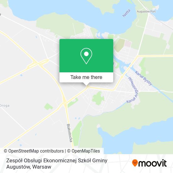 Карта Zespół Obsługi Ekonomicznej Szkół Gminy Augustów
