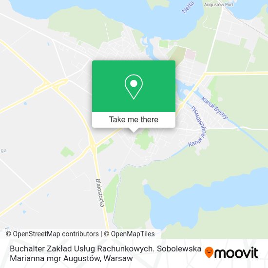 Buchalter Zakład Usług Rachunkowych. Sobolewska Marianna mgr Augustów map