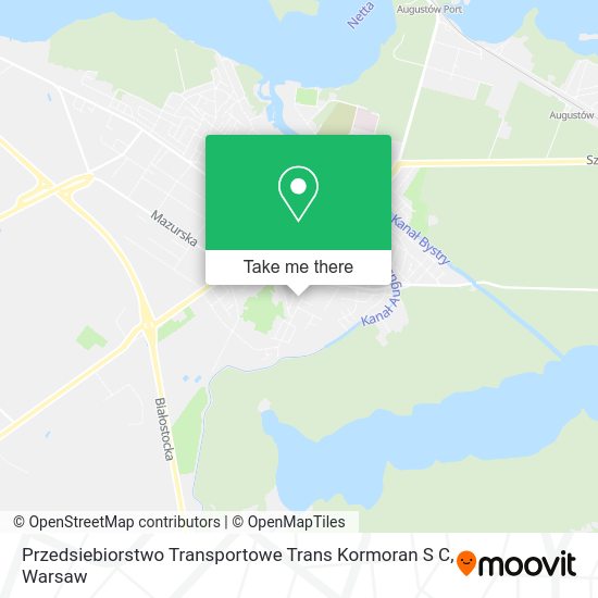 Przedsiebiorstwo Transportowe Trans Kormoran S C map