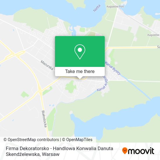 Firma Dekoratorsko - Handlowa Konwalia Danuta Skendźelewska map