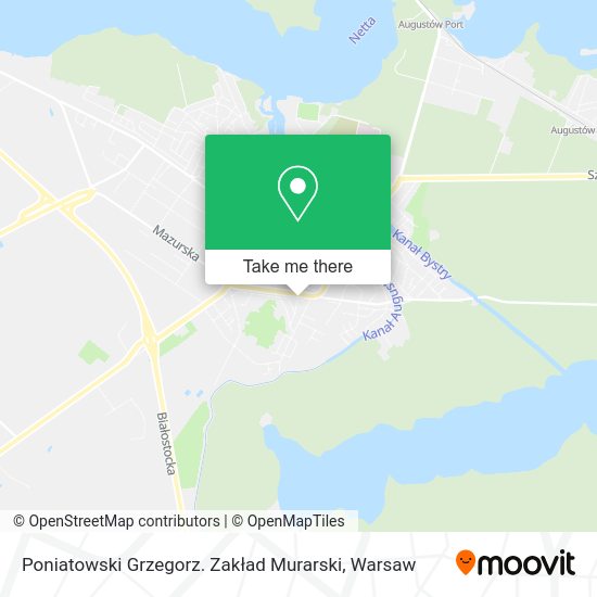 Poniatowski Grzegorz. Zakład Murarski map