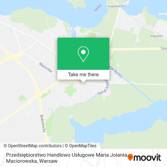 Przedsiębiorstwo Handlowo Usługowe Maria Jolanta Maciorowska map