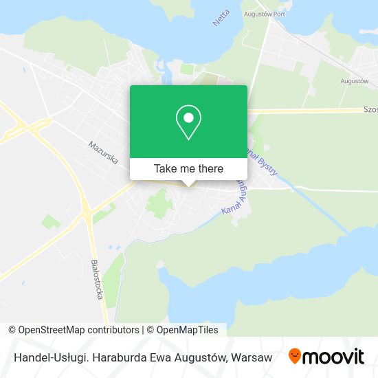 Handel-Usługi. Haraburda Ewa Augustów map