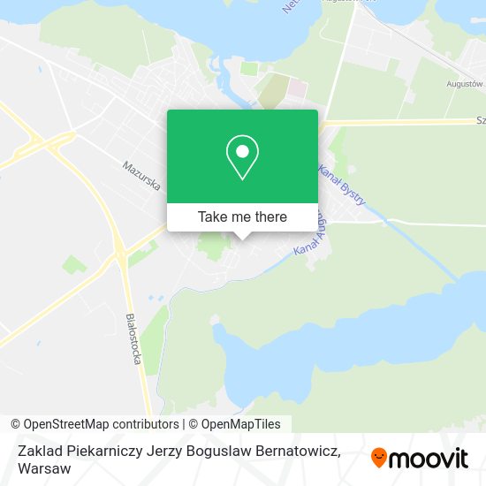 Zaklad Piekarniczy Jerzy Boguslaw Bernatowicz map