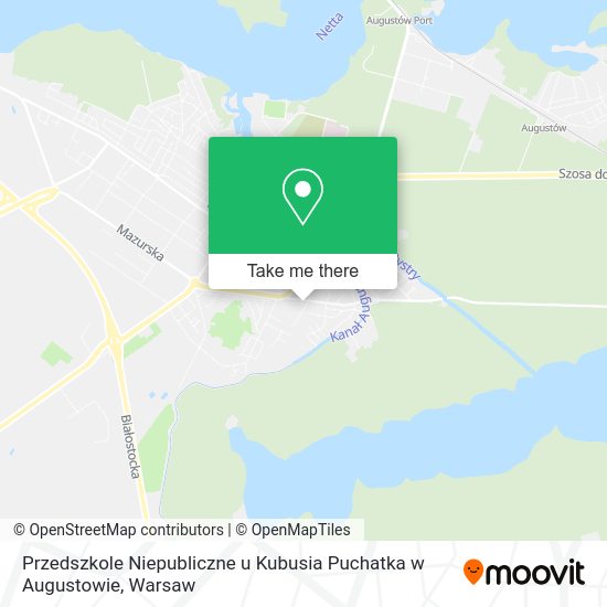 Przedszkole Niepubliczne u Kubusia Puchatka w Augustowie map