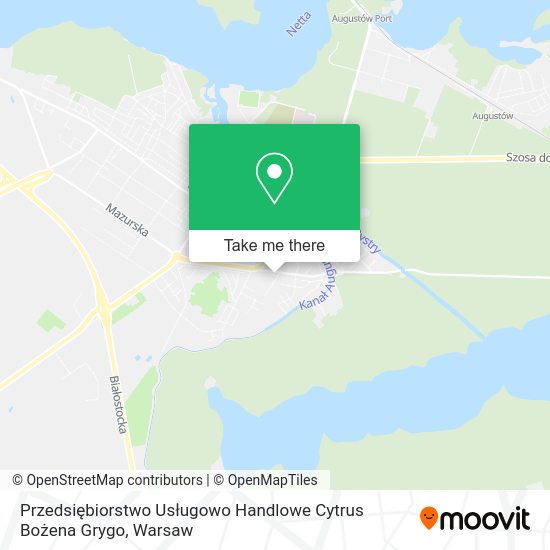 Przedsiębiorstwo Usługowo Handlowe Cytrus Bożena Grygo map