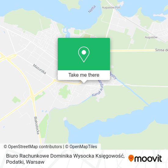 Biuro Rachunkowe Dominika Wysocka Księgowość, Podatki map