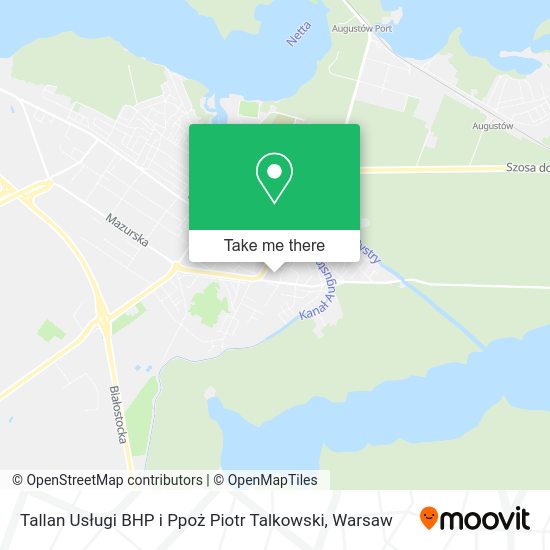 Tallan Usługi BHP i Ppoż Piotr Talkowski map