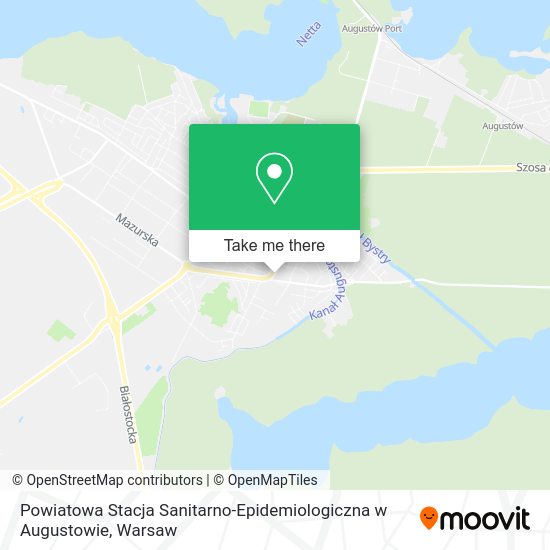 Powiatowa Stacja Sanitarno-Epidemiologiczna w Augustowie map