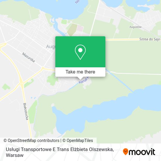 Usługi Transportowe E Trans Elżbieta Olszewska map