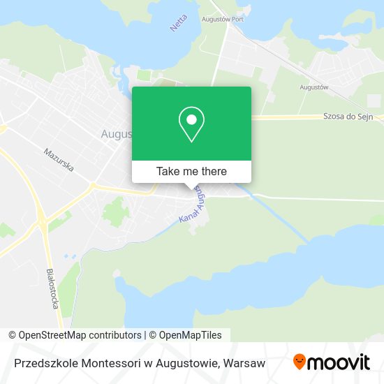 Przedszkole Montessori w Augustowie map