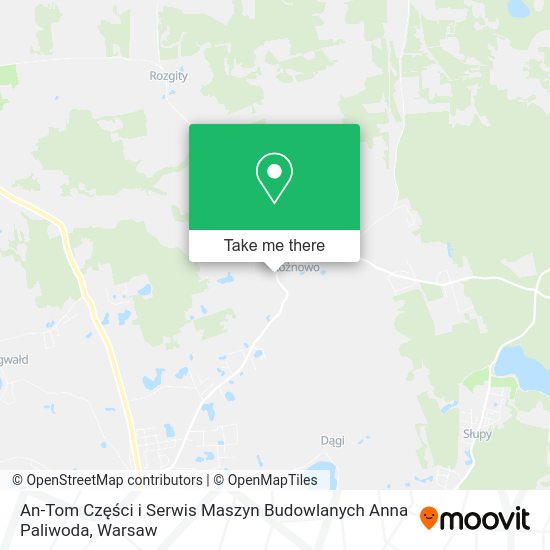 An-Tom Części i Serwis Maszyn Budowlanych Anna Paliwoda map