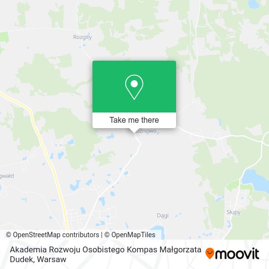 Akademia Rozwoju Osobistego Kompas Małgorzata Dudek map