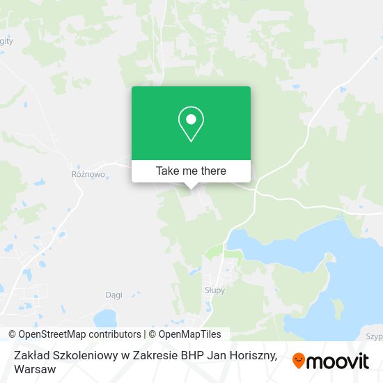 Zakład Szkoleniowy w Zakresie BHP Jan Horiszny map