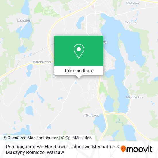 Przedsiębiorstwo Handlowo- Usługowe Mechatronik Maszyny Rolnicze map