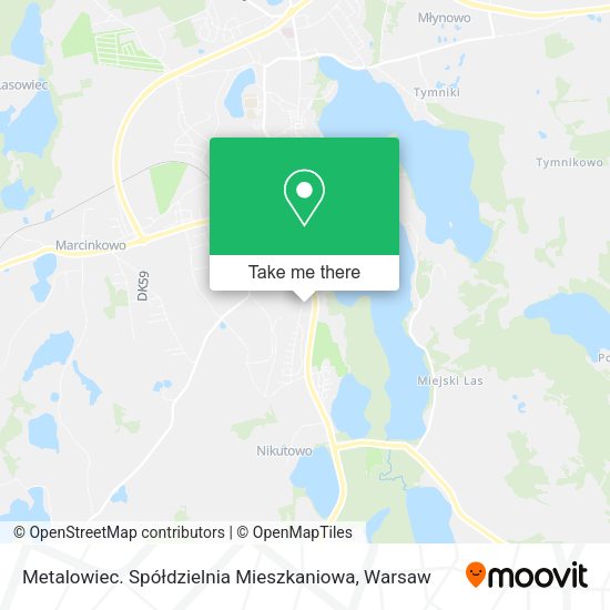 Metalowiec. Spółdzielnia Mieszkaniowa map