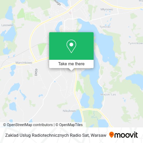 Zaklad Uslug Radiotechnicznych Radio Sat map