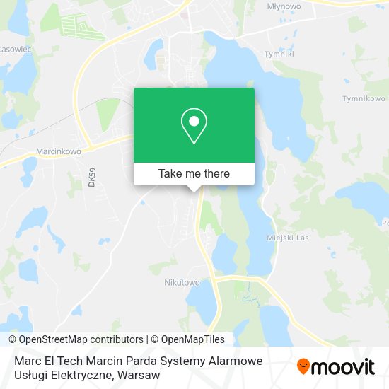 Marc El Tech Marcin Parda Systemy Alarmowe Usługi Elektryczne map