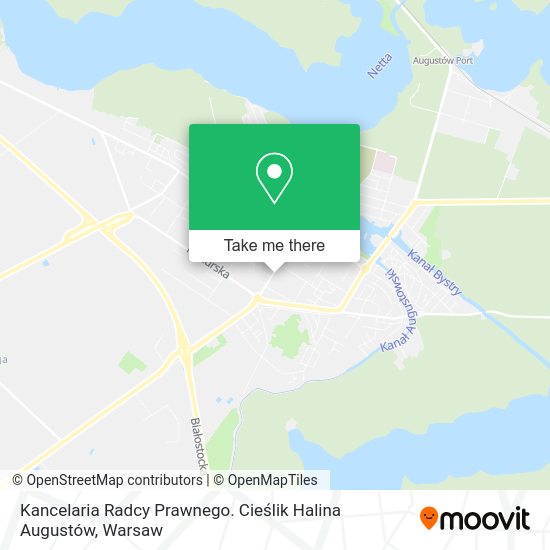 Kancelaria Radcy Prawnego. Cieślik Halina Augustów map