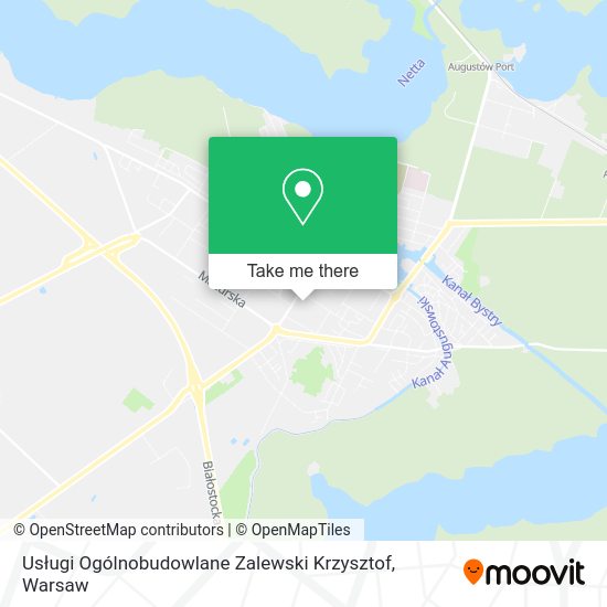 Usługi Ogólnobudowlane Zalewski Krzysztof map