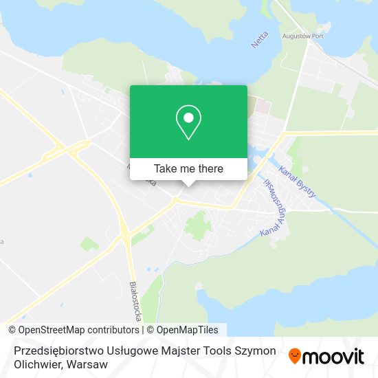 Карта Przedsiębiorstwo Usługowe Majster Tools Szymon Olichwier