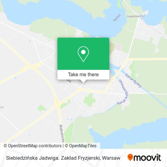 Siebiedzińska Jadwiga. Zakład Fryzjerski map