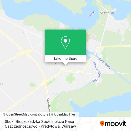 Skok. Bieszczadzka Spółdzielcza Kasa Oszczędnościowo - Kredytowa map