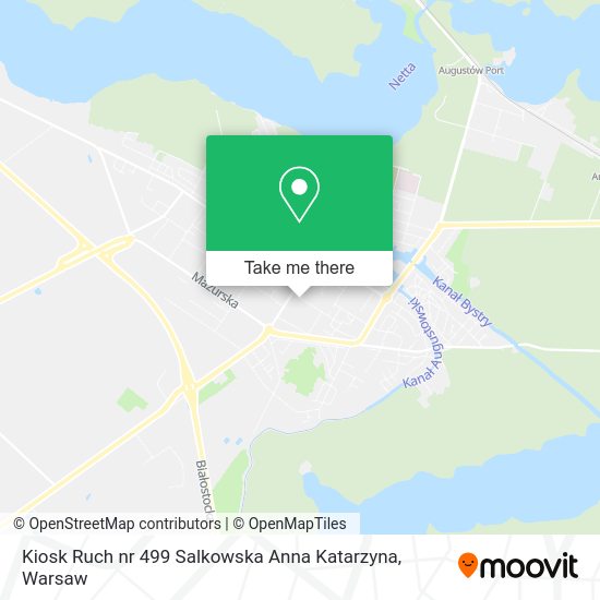 Kiosk Ruch nr 499 Salkowska Anna Katarzyna map