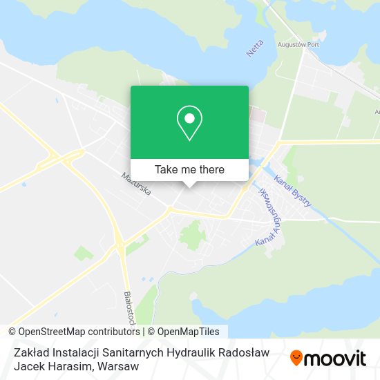 Zakład Instalacji Sanitarnych Hydraulik Radosław Jacek Harasim map