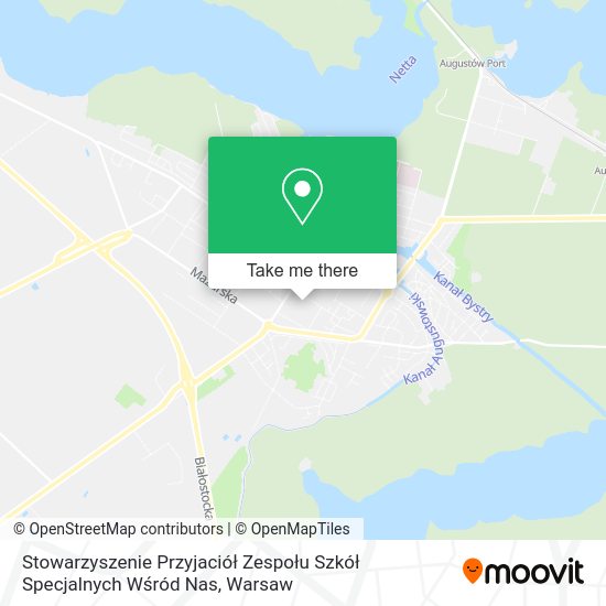 Stowarzyszenie Przyjaciół Zespołu Szkół Specjalnych Wśród Nas map