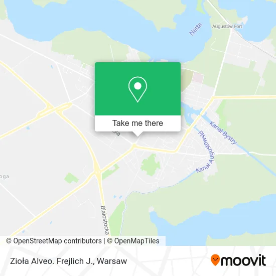 Карта Zioła Alveo. Frejlich J.