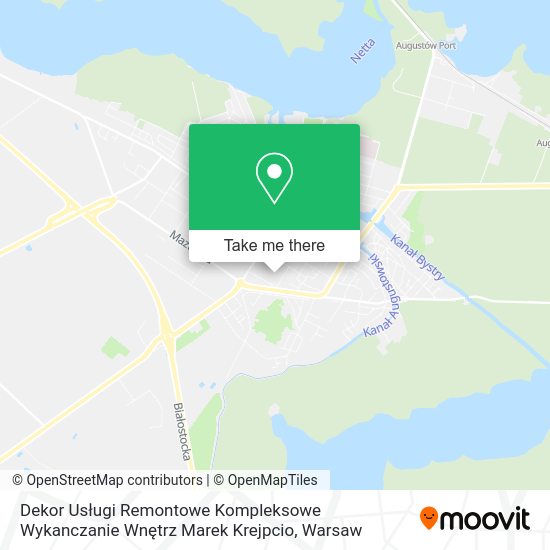 Dekor Usługi Remontowe Kompleksowe Wykanczanie Wnętrz Marek Krejpcio map