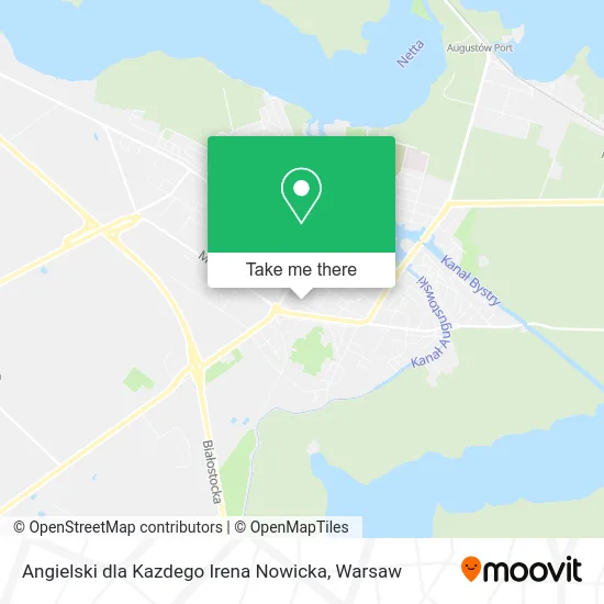 Карта Angielski dla Kazdego Irena Nowicka