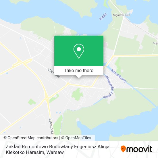 Zakład Remontowo Budowlany Eugeniusz Alicja Klekotko Harasim map