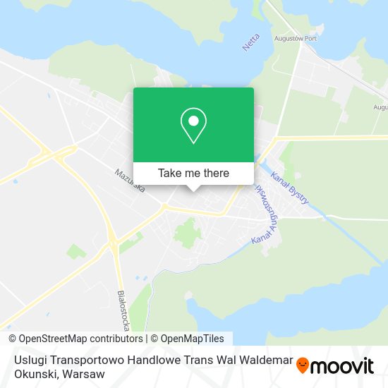 Uslugi Transportowo Handlowe Trans Wal Waldemar Okunski map